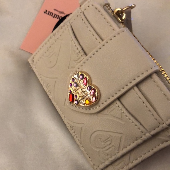 Juicy Couture Angel Glitz Out Tab Elongated Faux Leather CC Wallet NWT - Picture 16 of 16